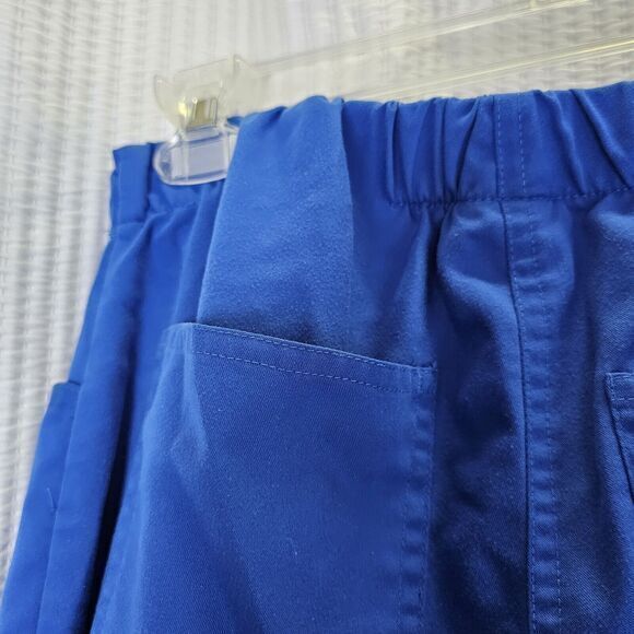 Grey’s Anatomy Scrub XS Set Royal Blue 5 Pocket Flare Leg XS Medical Nurse Pants - Picture 9 of 10